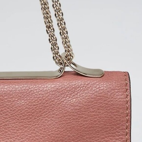 Valentino Brownish Leather Rockstud Va Va Voom Clutch Bag - Picture 7 of 11